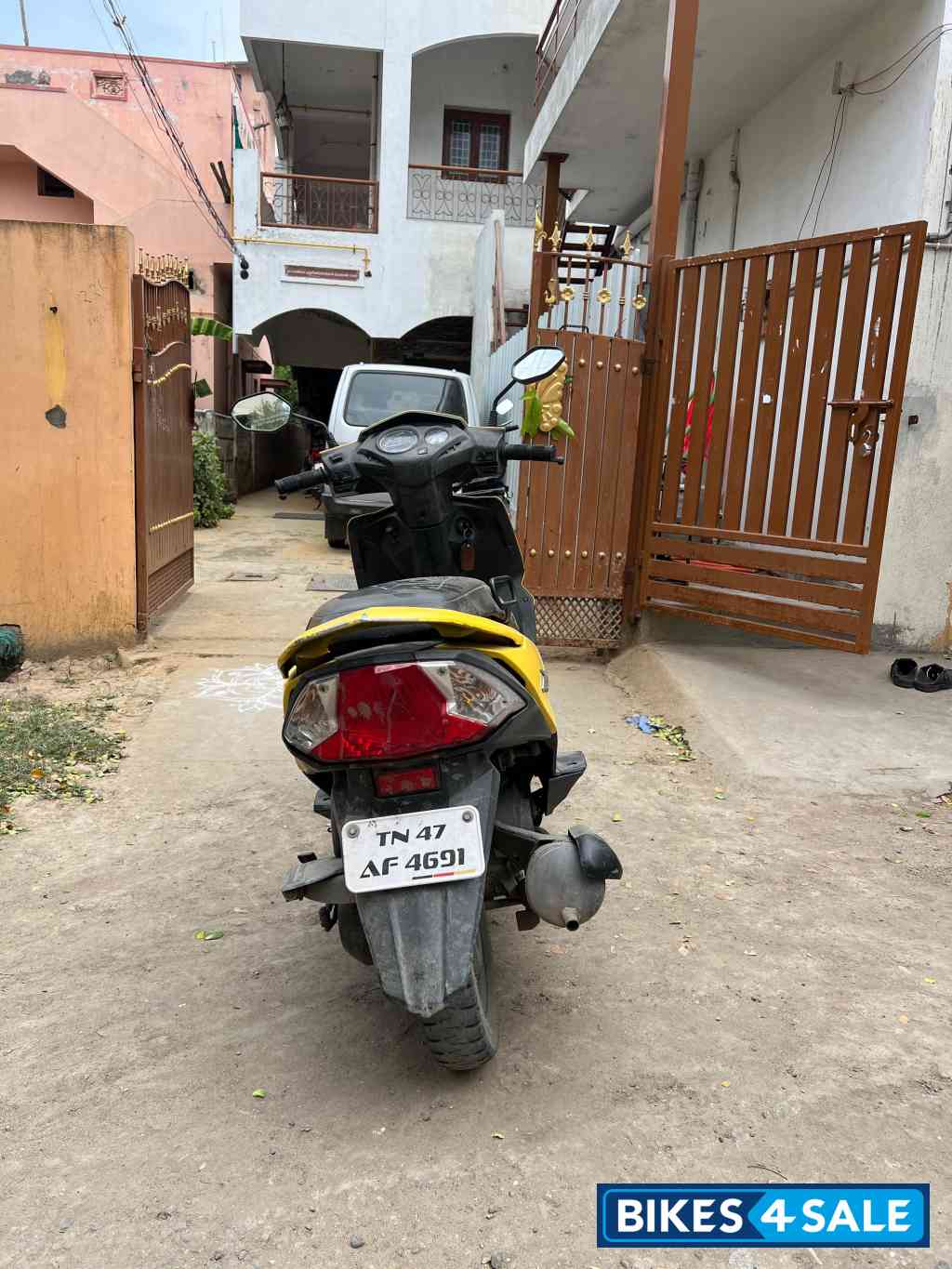 Yellow Honda Dio