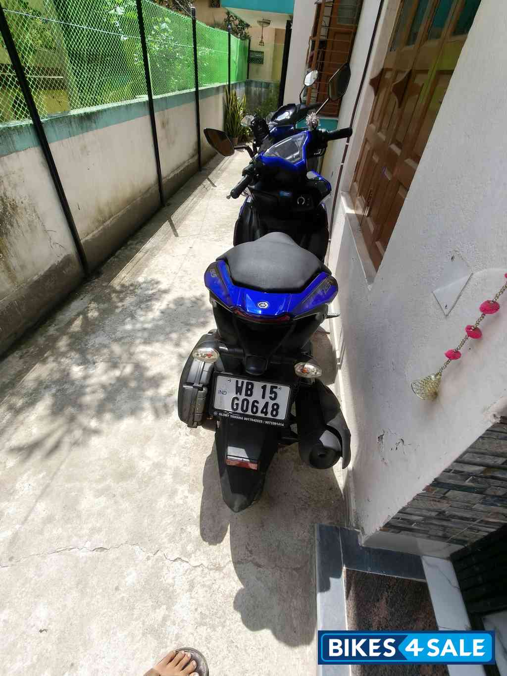 Blue Yamaha Aerox 155 Version S Blue Yamaha Aerox 155 Version S