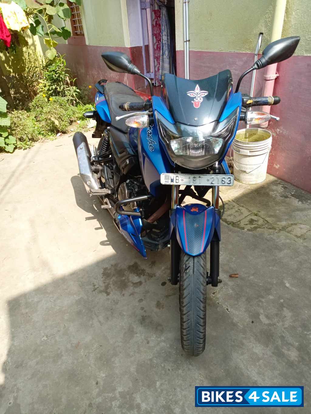 Matt Blue TVS Apache RTR 160