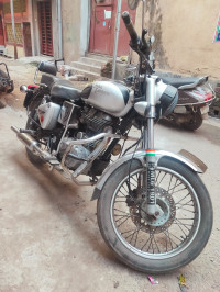 Silver Royal Enfield Bullet Electra