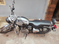 Silver Royal Enfield Bullet Electra