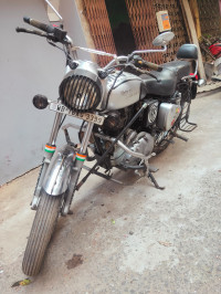 Silver Royal Enfield Bullet Electra