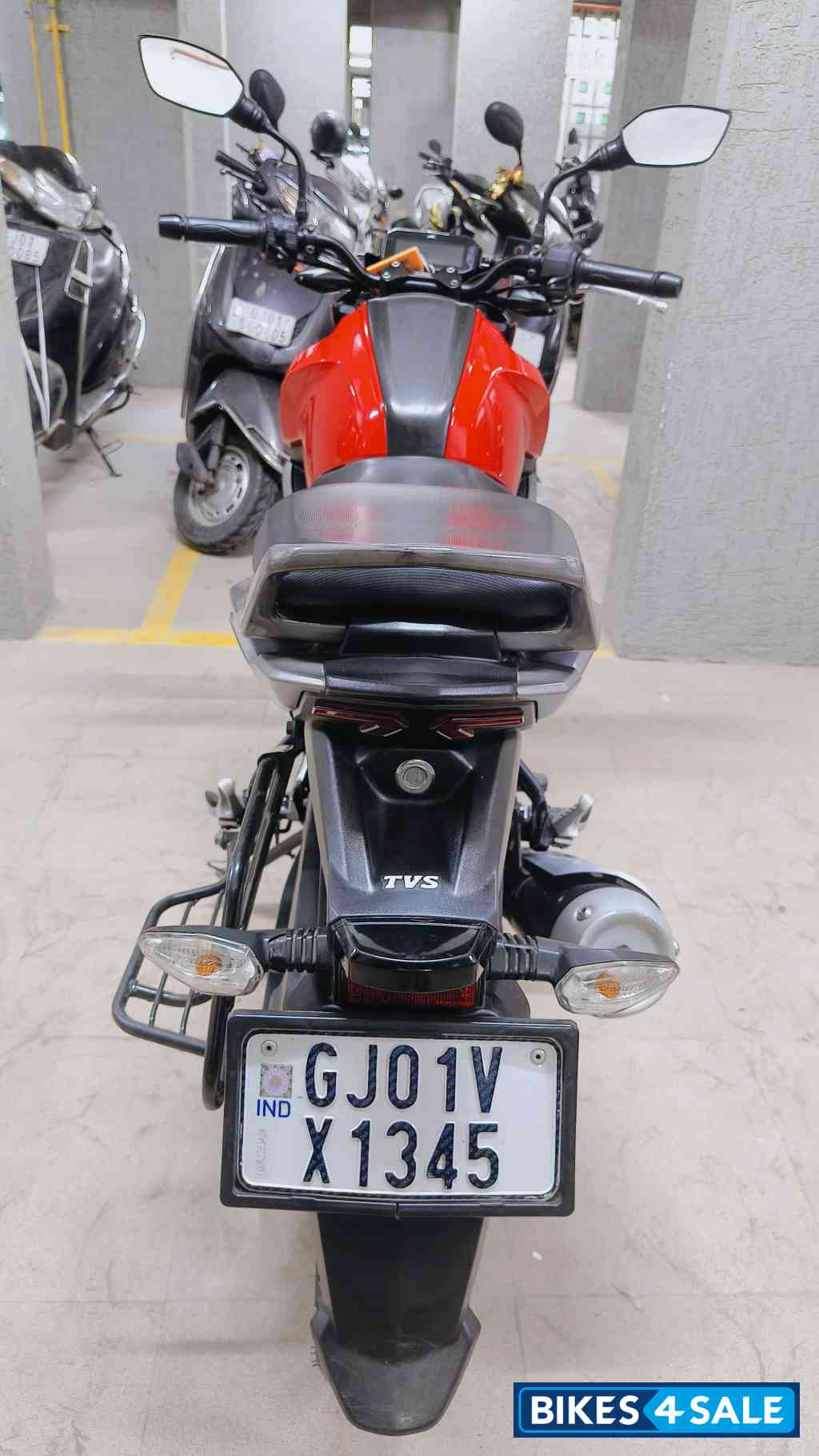 Red, Black TVS Raider 125