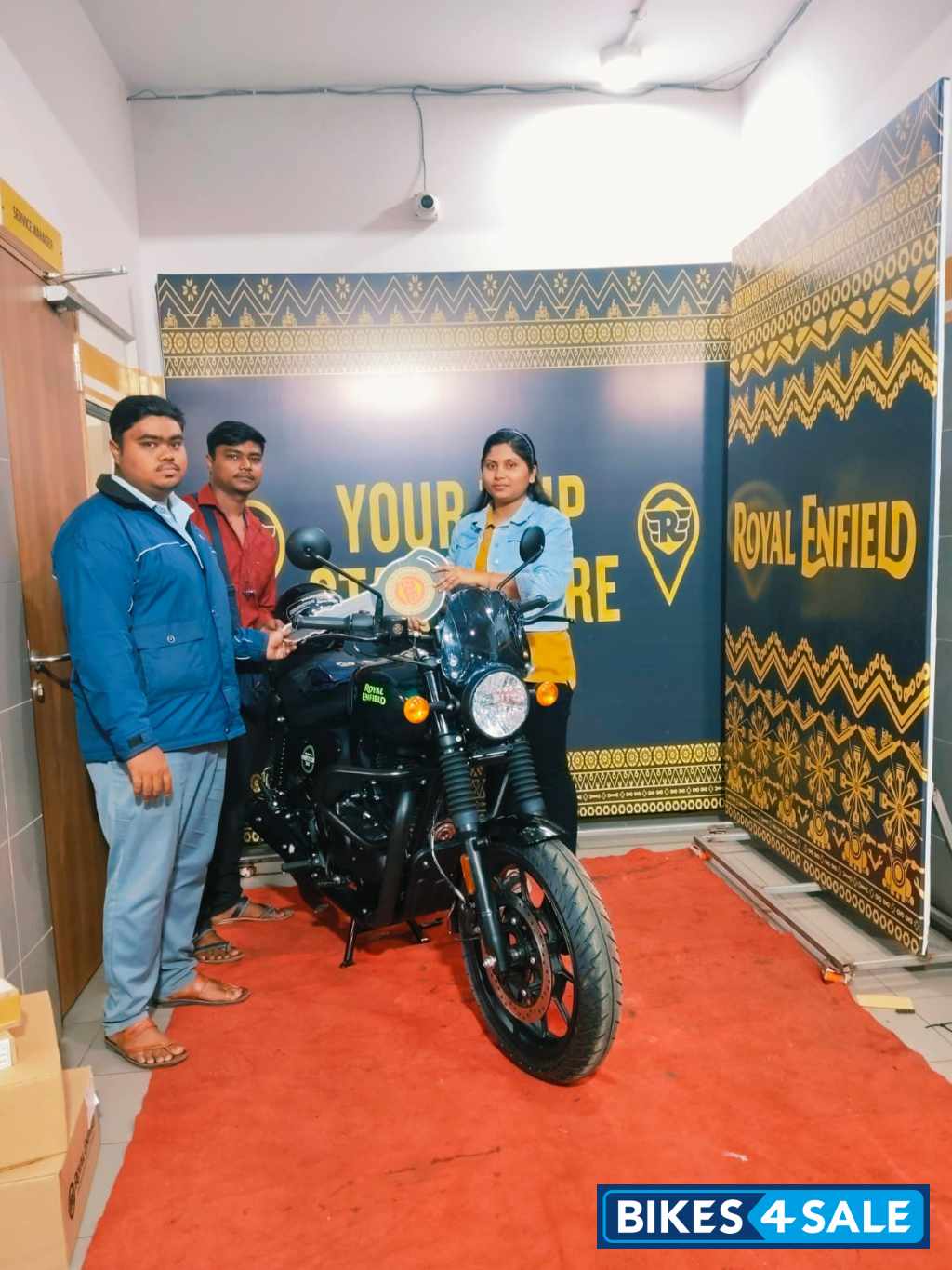 Dapper Green Royal Enfield Hunter 350 Metro