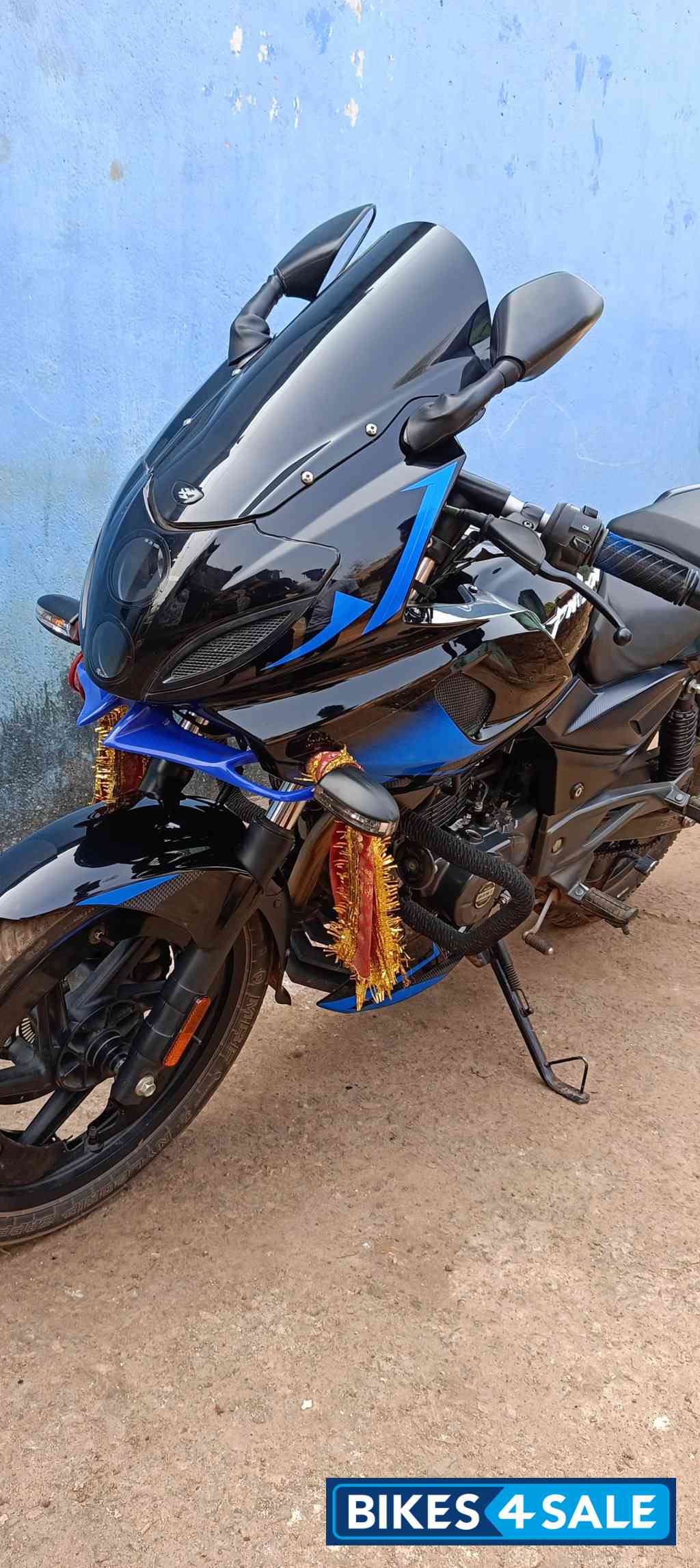 Ebony Blk Blue Dkl Bajaj Pulsar 220F