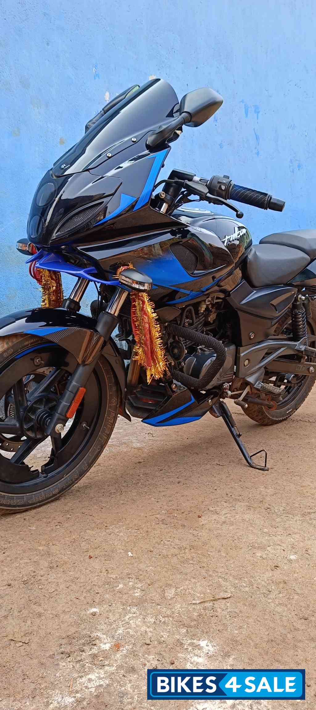 Ebony Blk Blue Dkl Bajaj Pulsar 220F