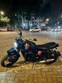 Black & Red Yezdi Scrambler Dual Tone