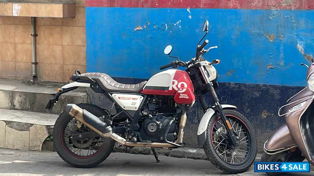 White Royal Enfield Scram 411