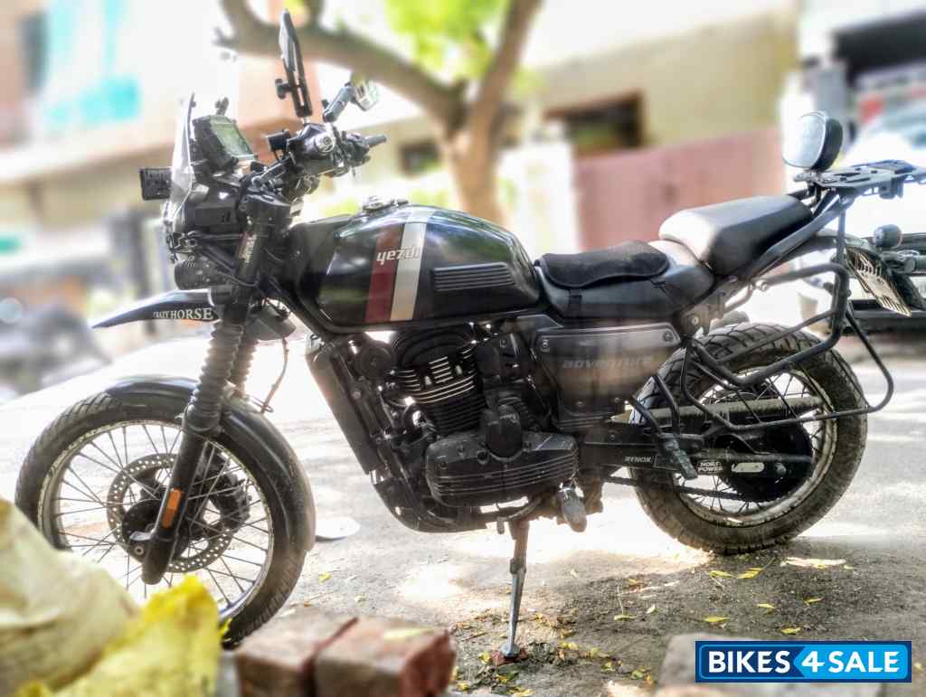 Black Yezdi Adventure Matte