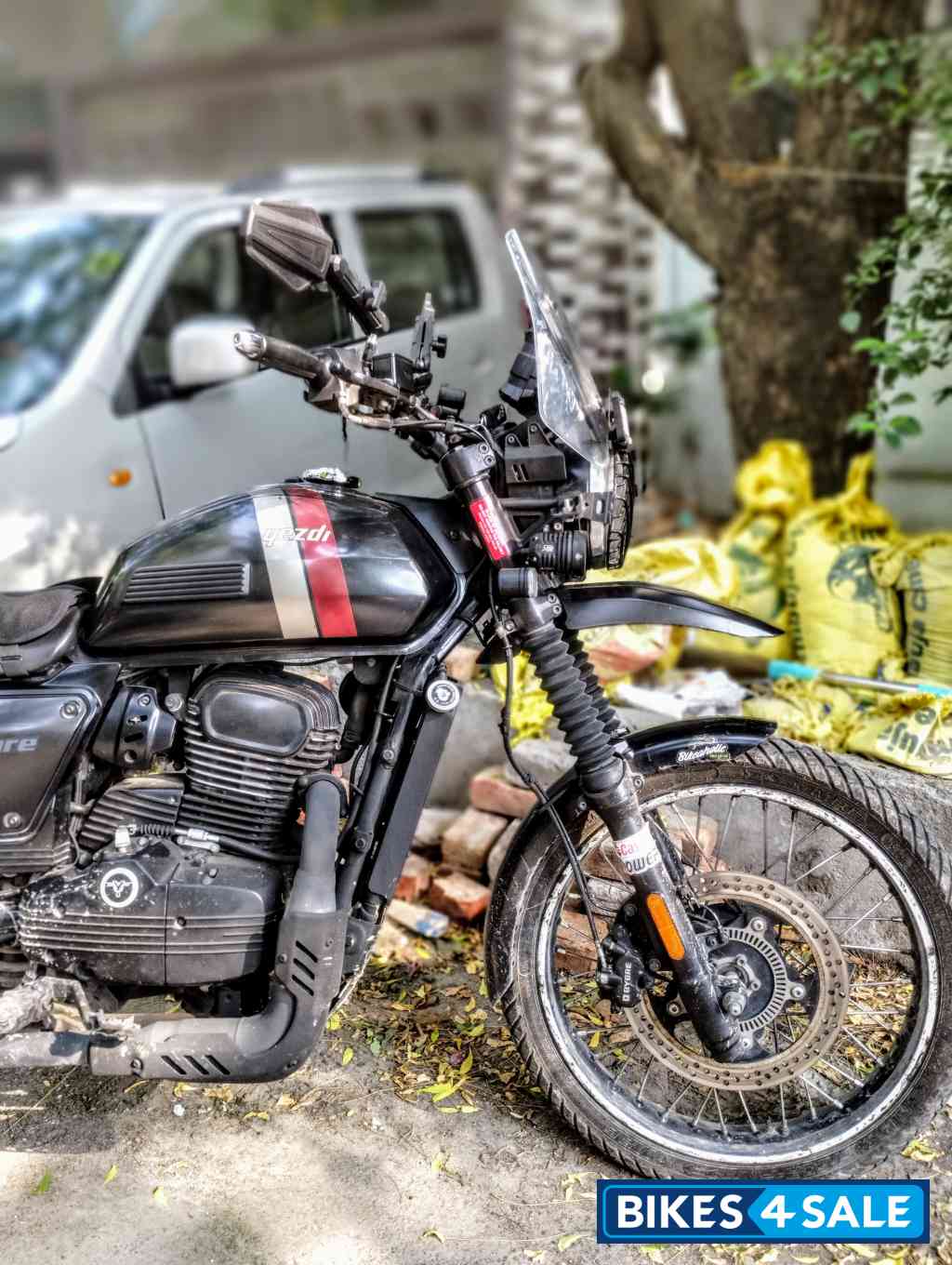 Black Yezdi Adventure Matte