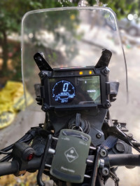 Black Yezdi Adventure Matte