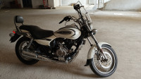 Moon White Bajaj Avenger Cruise 220