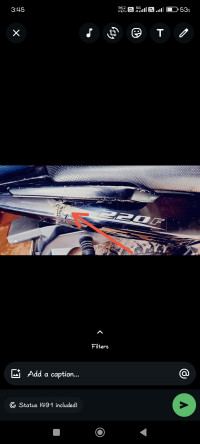 Black Bajaj Pulsar 220F