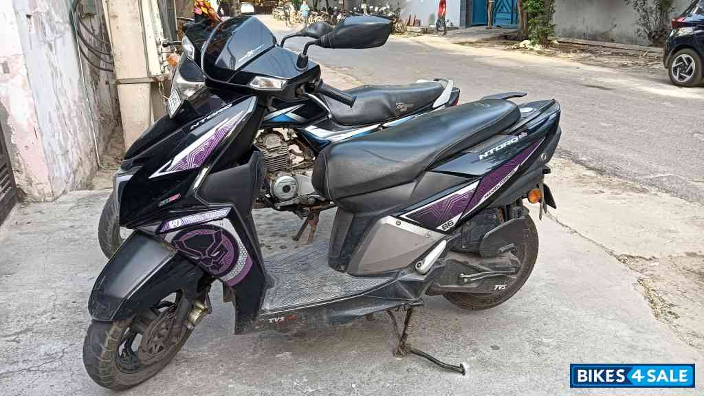 Black And Purple TVS NTORQ Super Squad Edition