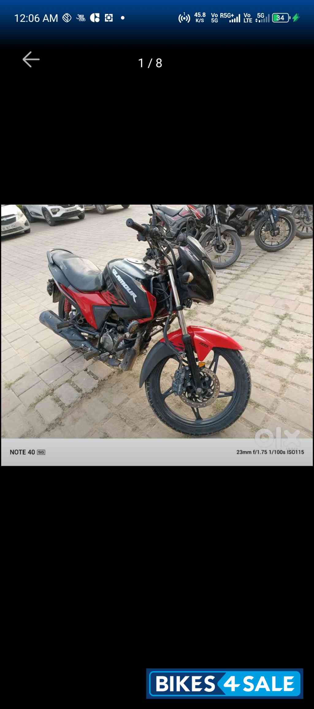 Hero Glamour 125 Disc