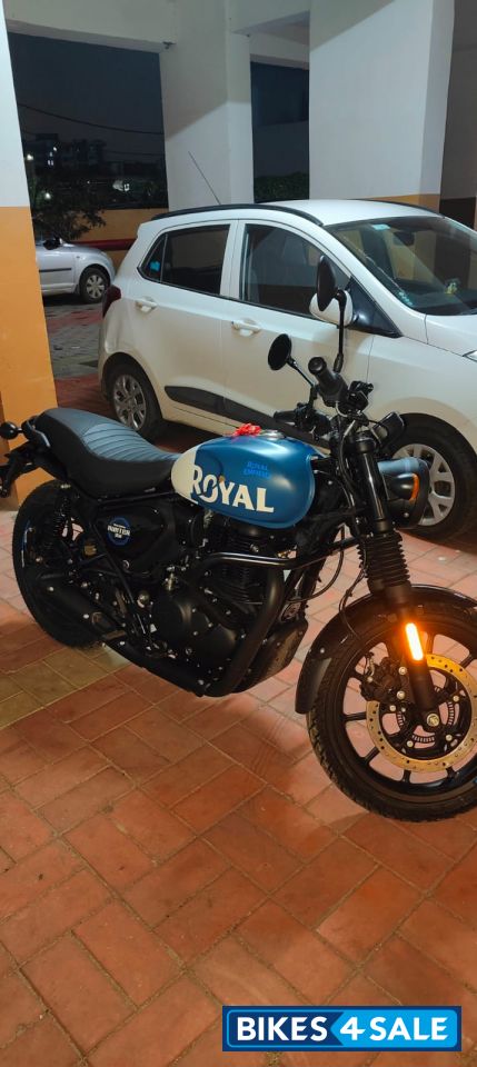 Rebel Blue Royal Enfield Hunter 350 Metro