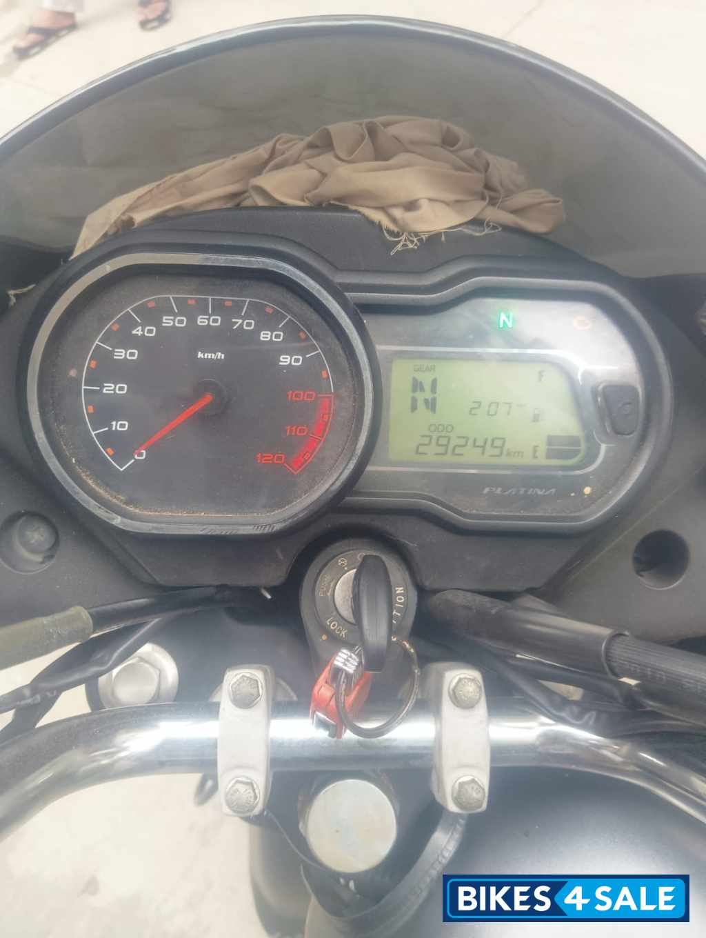 Charcoal Black Met Bajaj Platina ComforTec