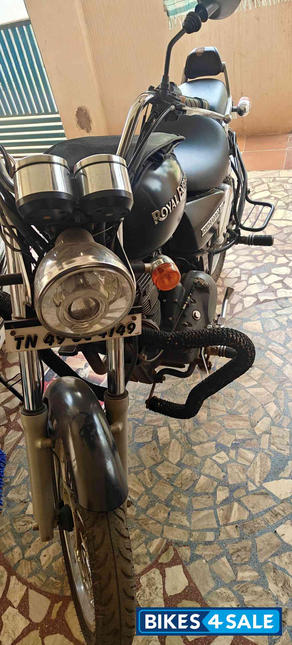 Matt Black Royal Enfield Thunderbird