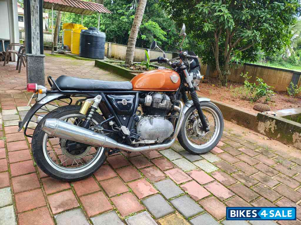 Orange Royal Enfield Interceptor 650 Twin