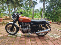 Orange Royal Enfield Interceptor 650 Twin