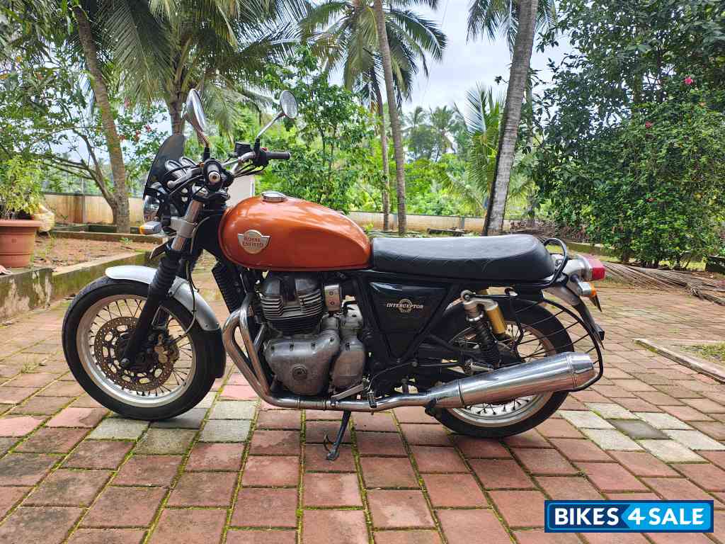 Orange Royal Enfield Interceptor 650 Twin