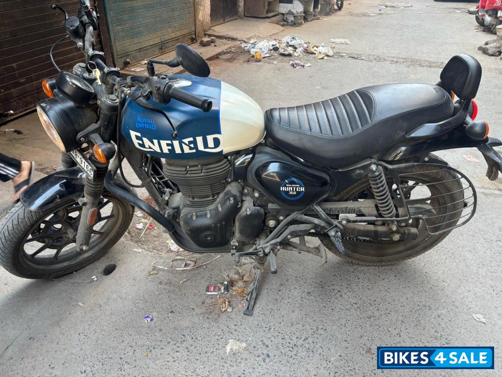 Rebel Blue Royal Enfield Hunter 350 Metro