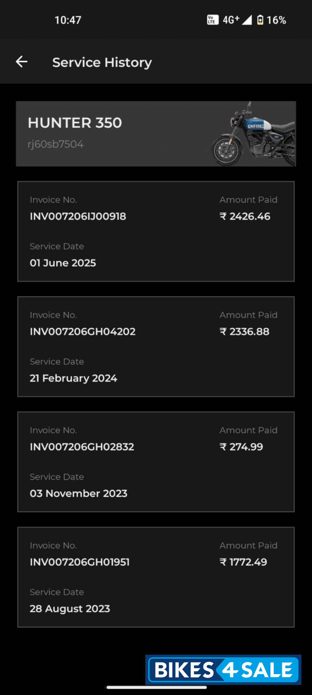 Rebel Blue Royal Enfield Hunter 350 Metro