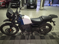 White And Blue Royal Enfield Himalayan BS VI