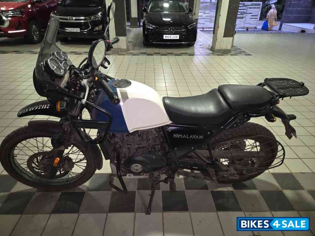 White And Blue Royal Enfield Himalayan BS VI
