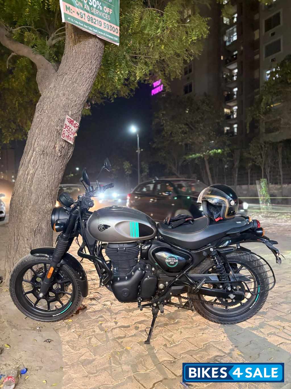 Dapper Ash Royal Enfield Hunter 350 Metro