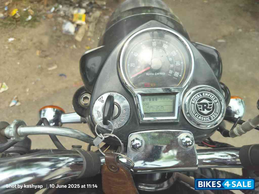 Helcon Black Royal Enfield Classic 350 Single Channel BS6