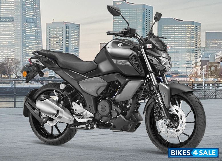 Black Yamaha FZ FI V3 BS6