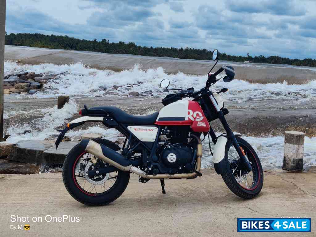 White Flame Royal Enfield Scram 411