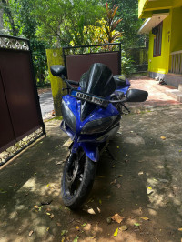 Blue And Silver Yamaha YZF R15 V2