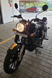 Stealth Black Royal Enfield Classic 350 Dual Channel BS6