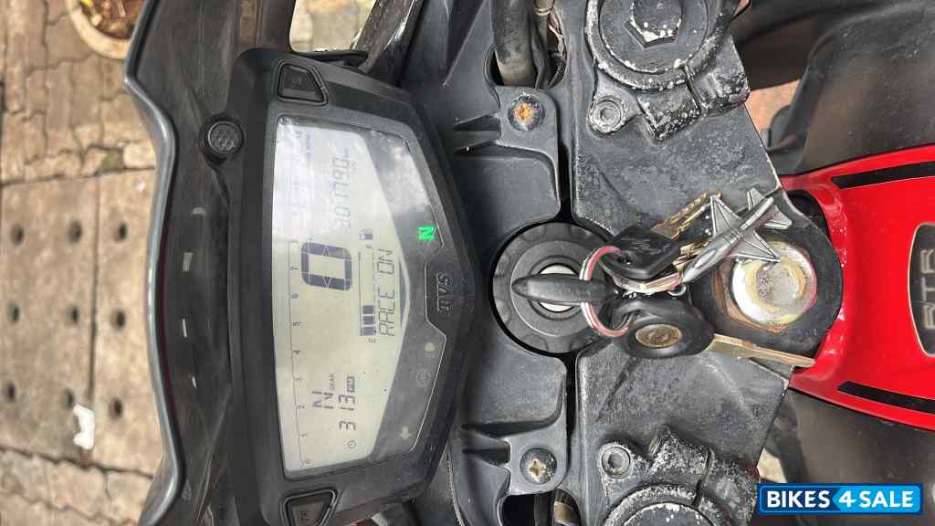 Black And Red TVS Apache RTR 200 4V ABS Race Edition 2.0