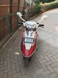 White And Red TVS Scooty Pep