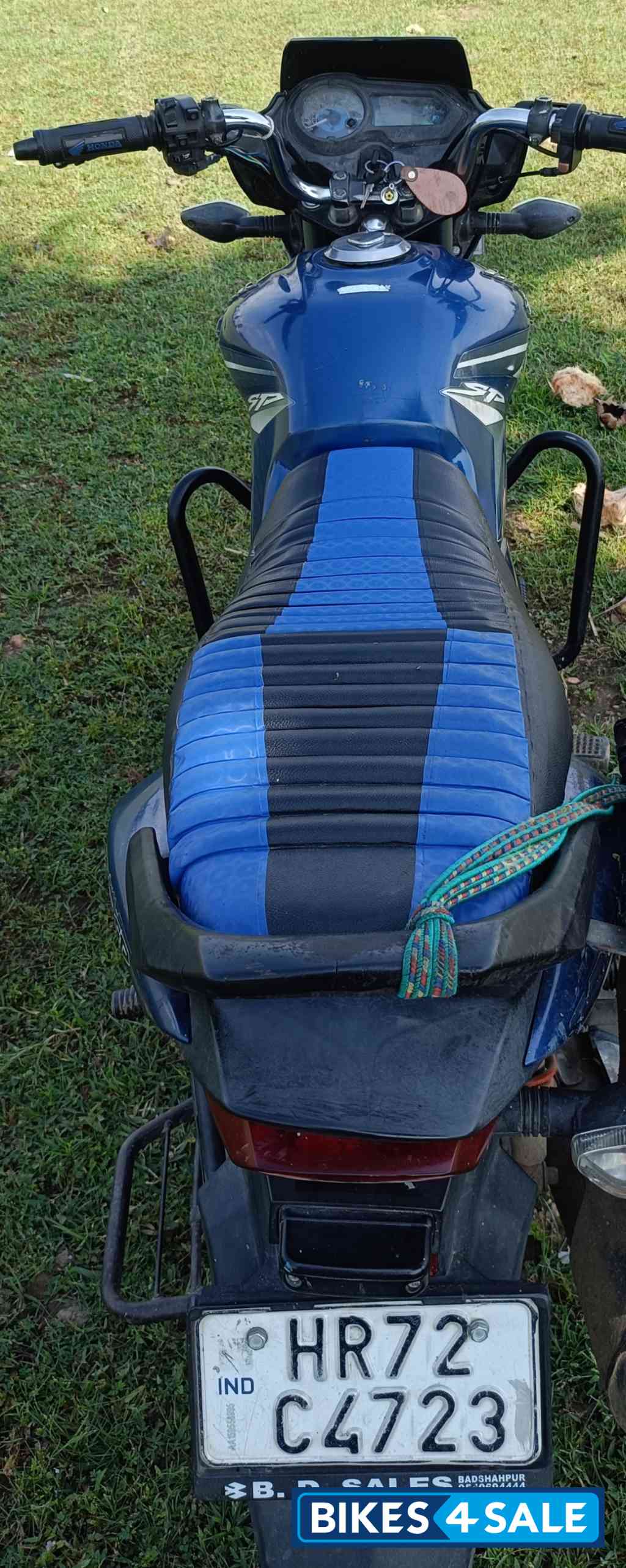 Blue Honda CB Shine SP