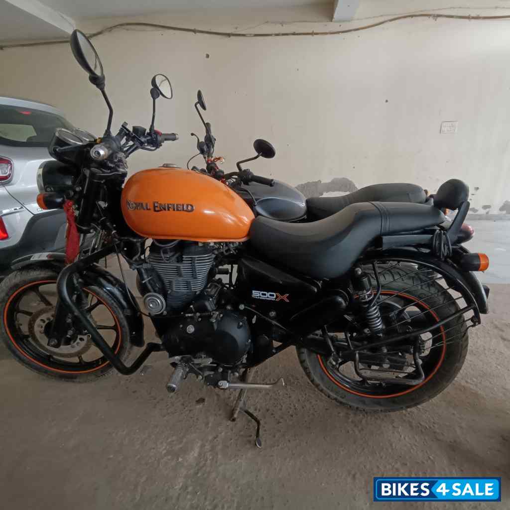 Orange Royal Enfield Thunderbird X 500