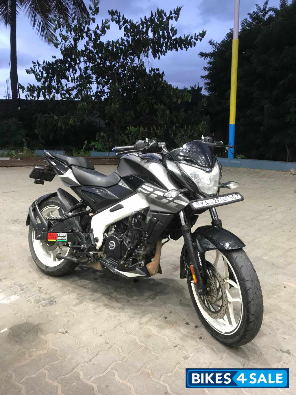 Glossy Pewter Grey Bajaj Pulsar NS200