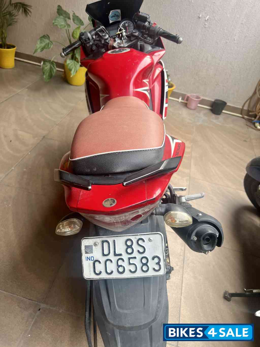 White & Red Yamaha YZF R15 S