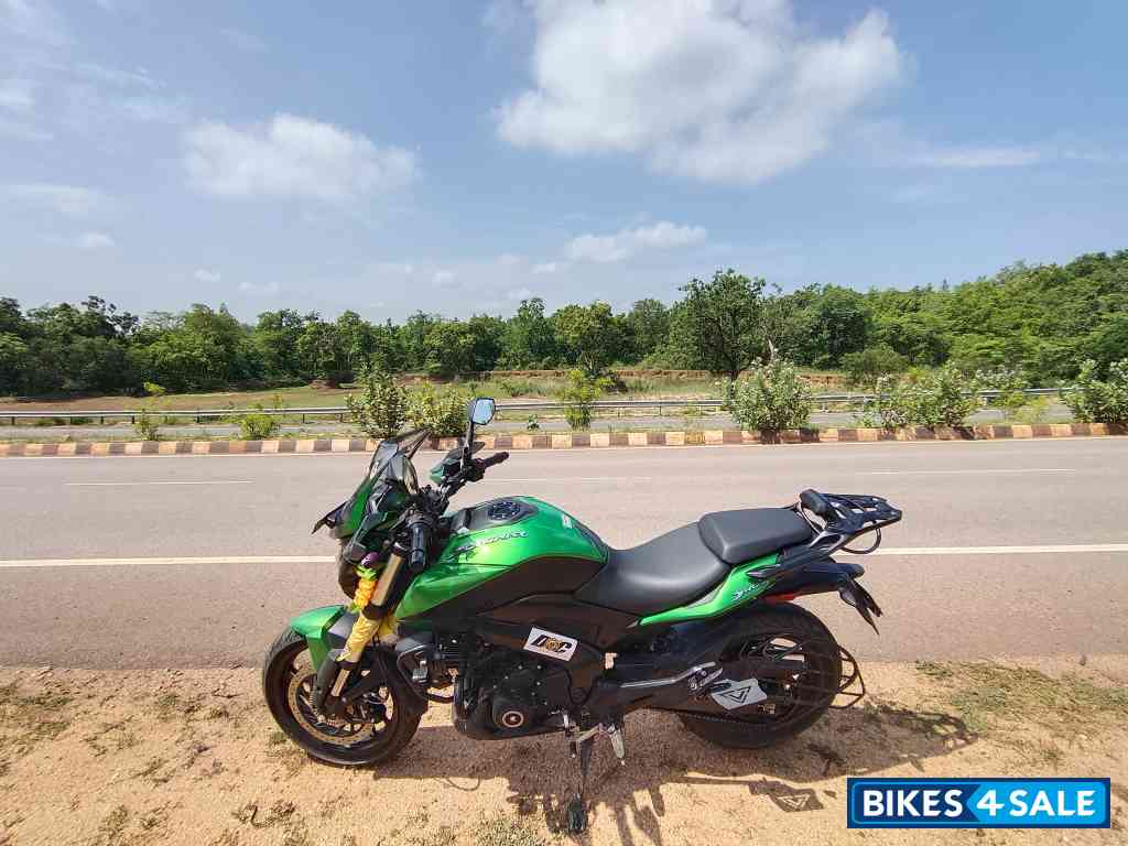Green And Black Bajaj Dominar 400 ABS BS6