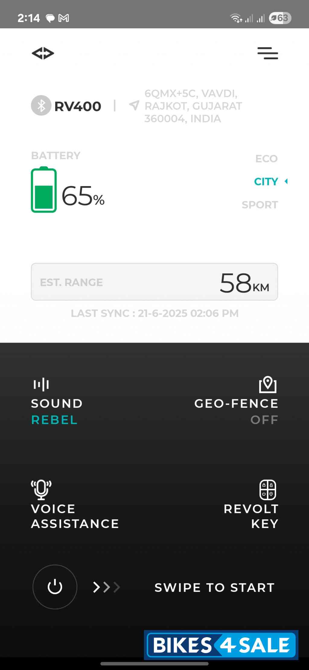Revolt RV400 Eclipse Red Revolt RV400 Eclipse Red