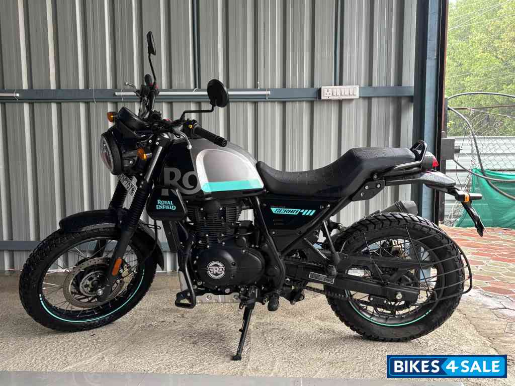 Black Silver Royal Enfield Scram 411