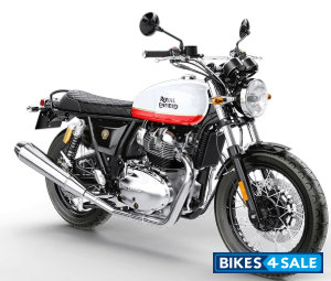 White Royal Enfield Interceptor 650 Twin