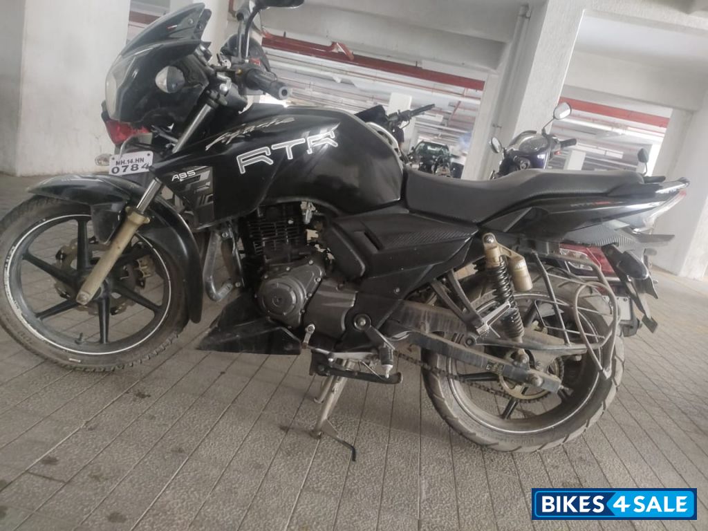 Black TVS Apache RTR 180 ABS