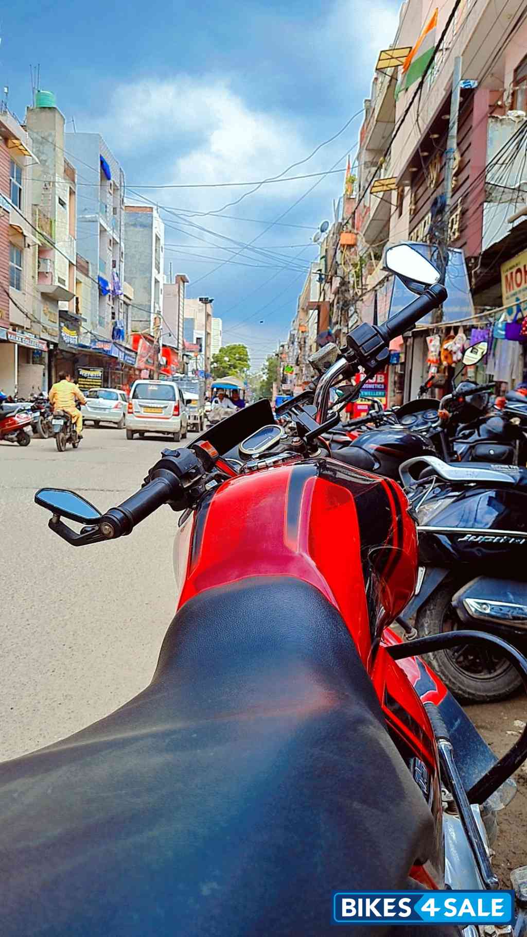 Red And Black Bajaj V15