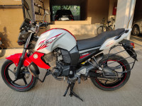 White & Red Yamaha FZ-S