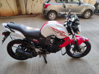 White & Red Yamaha FZ-S