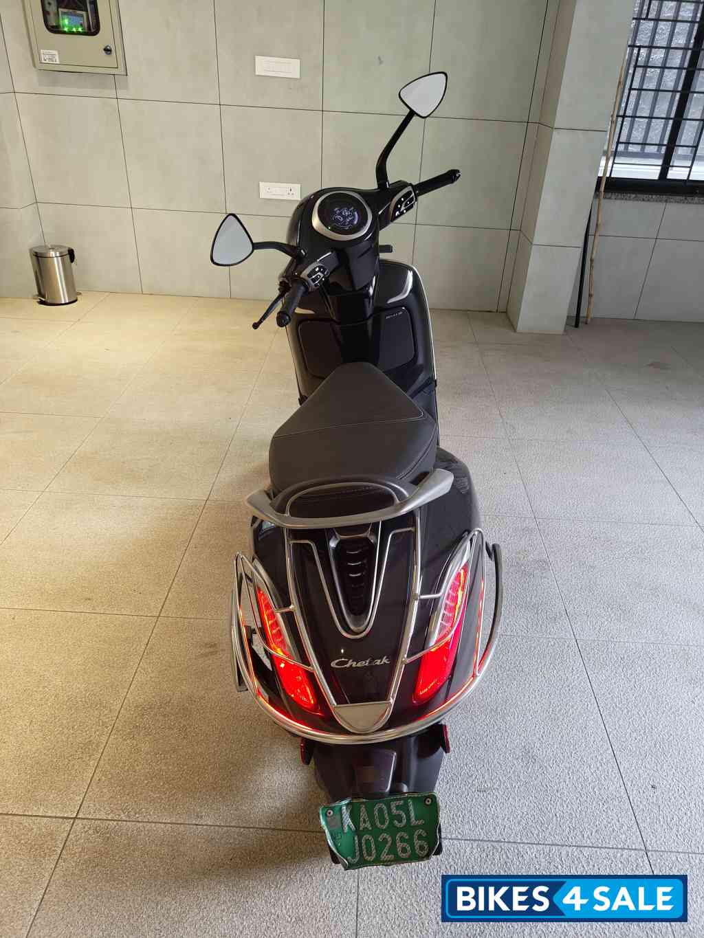 Black Bajaj Chetak Electric Black Bajaj Chetak Electric